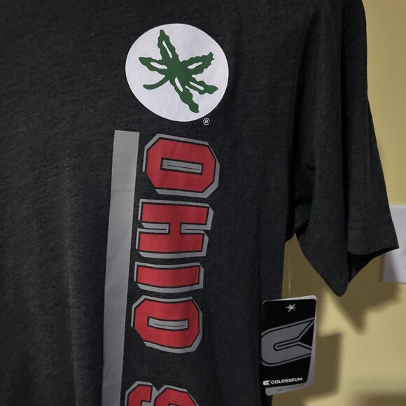NEW Ohio State Buckeyes OSU Colosseum Gray Crew Neck Tee Shirt Men's L - Picture 3 of 8